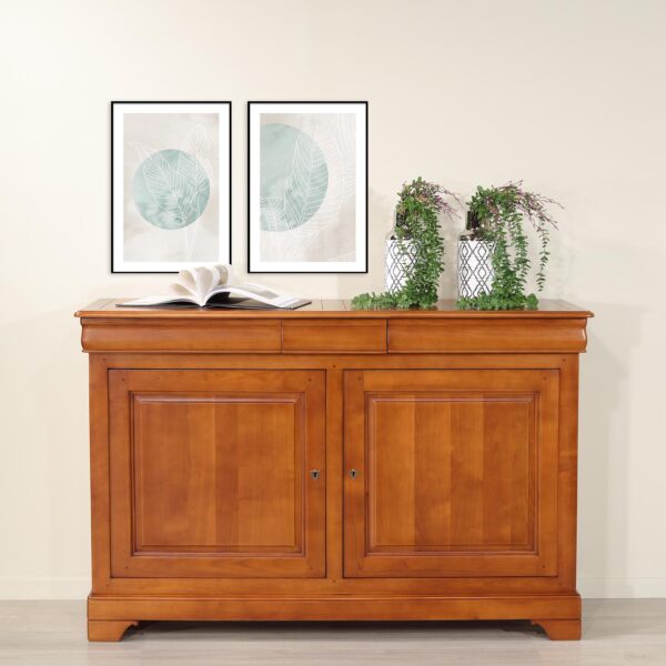Buffet 2 portes 3 tiroirs Anna réalisé en merisier massif de style Louis Philippe