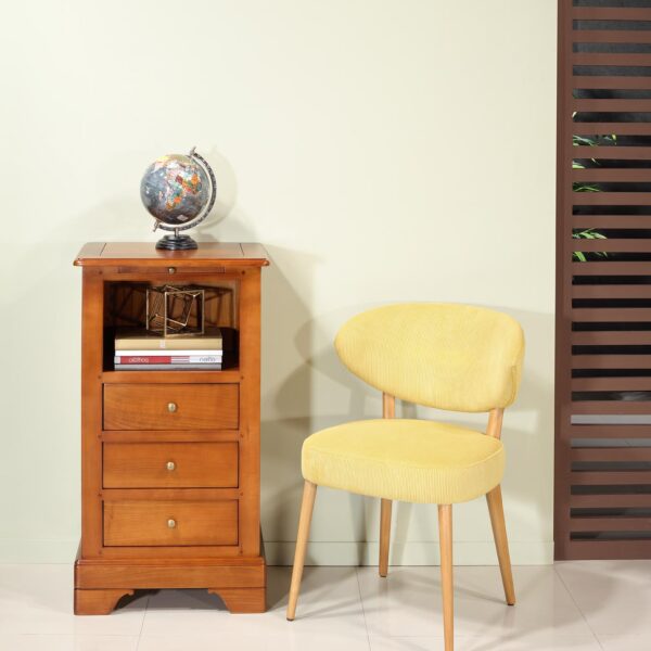 Meuble de rangement ou Téléphone Camille, réalisé en Merisier Massif de style Louis Philippe