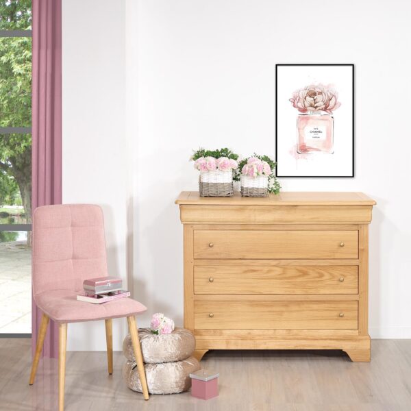 Commode 4 tiroirs Nicolas réalisé en Chêne Massif de style Louis Philippe