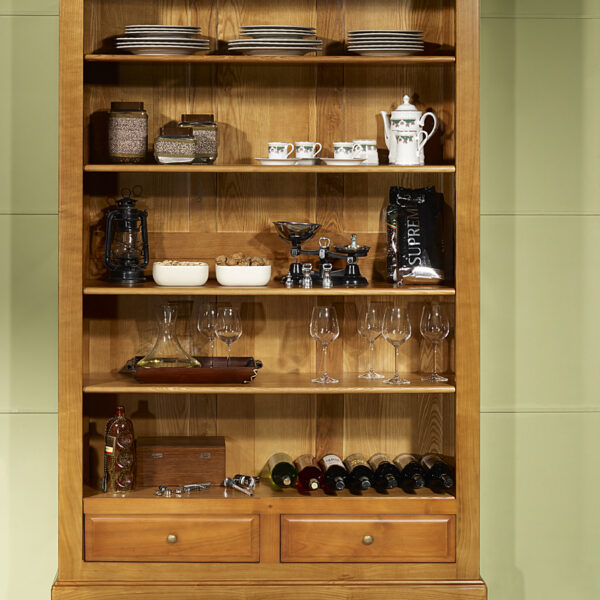 Bibliothéque Béatrice réalisée en Merisier Massif de style Louis Philippe