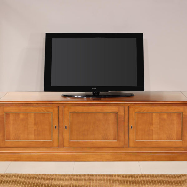 Meuble TV Damien réalisé en Merisier de style Directoire Longueur 2.00 mètres