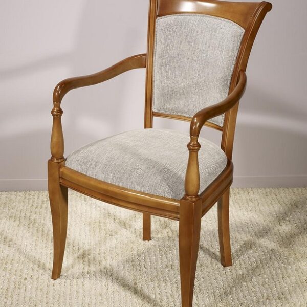 Fauteuil Pauline réalisé en Merisier Massif de style Louis Philippe