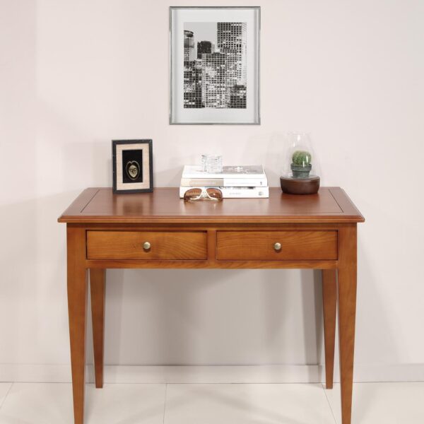 Table d'ecriture Marie en Chêne de style Louis Philippe