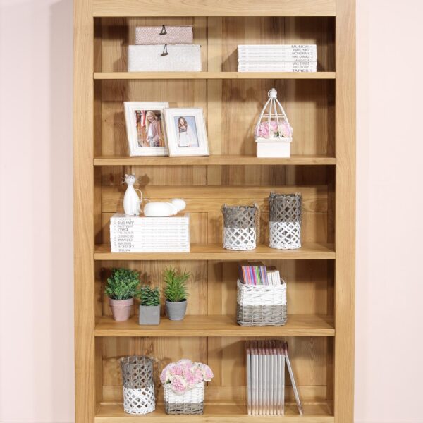 Bibliothéque Collection Nature réalisée en chêne massif 4 étagères montées sur crémaillères en bois. SEULEMENT 1 DISPONIBLE