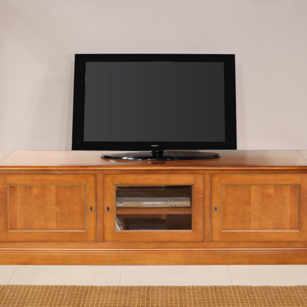 Meuble TV Damien réalisé en Merisier de style Directoire Longueur 2.00 mètres